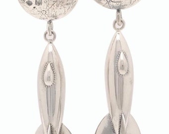 Rivet Rocket Moonshot Sterling Silver Earrings