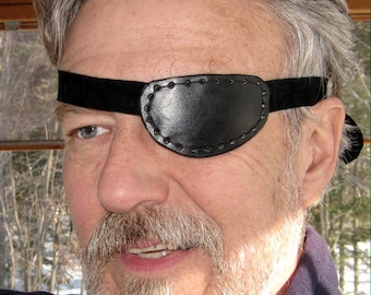 In pelle Eyepatch Steampunk piccola benda sull'occhio nero Eyepatch Eye Patch Cosplay