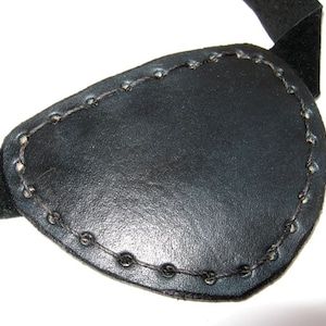 Leather Eye Patch Steampunk Black Eyepatch Pirate Cosplay image 3