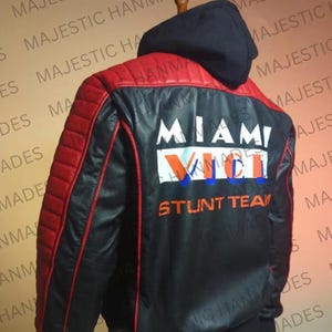 Ryan Gosling Fall Guy Leather Jacket: Handmade Genuine Leather Miami Vice Style
