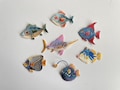 Colorful Fish Iron-On Patch, Angelfish, Filefish, Anglerfish, Sea Creatures, Coral Reef DIY product logo