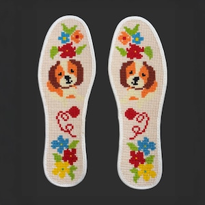 Beautiful Hand-stitched Artisan insoles - Cushioned Insoles for Foot Pain Relief - Breathable Footbed for Shoes, Boots and Sneakers