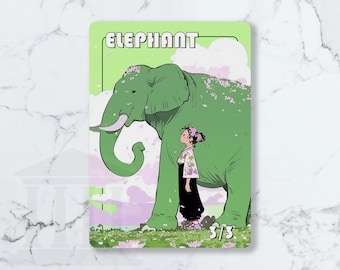 Elephant (3/3) Green Token | Custom Fanart Card