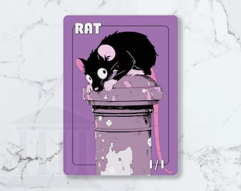 Rat (1/1) Black Token | Custom Fanart Card