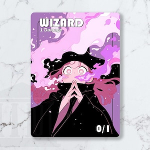 Wizard (0/1) Black Token | Custom Fanart Card