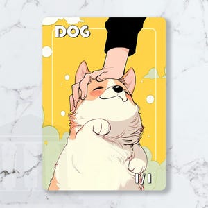 Ficha Branca de Cachorro (1/1) | Cartão de Fanart Personalizado