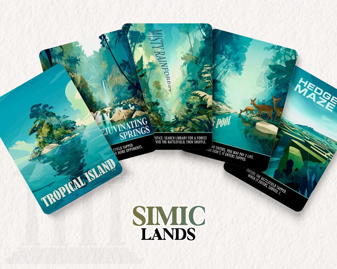 Duo Lands Full Art Proxy Set – Carte personalizzate MTG con