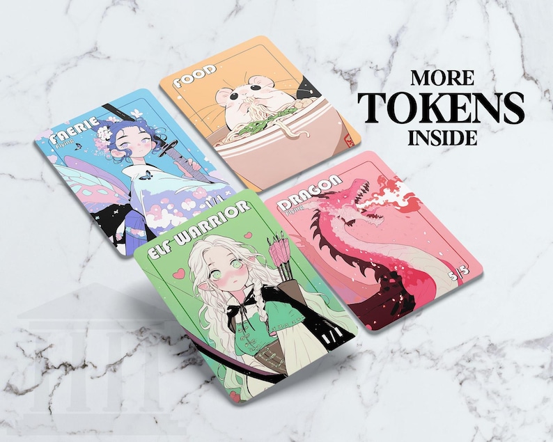 Faerie Rogue (1/1, Flying) Black Token | Custom Fanart Card - Etsy UK