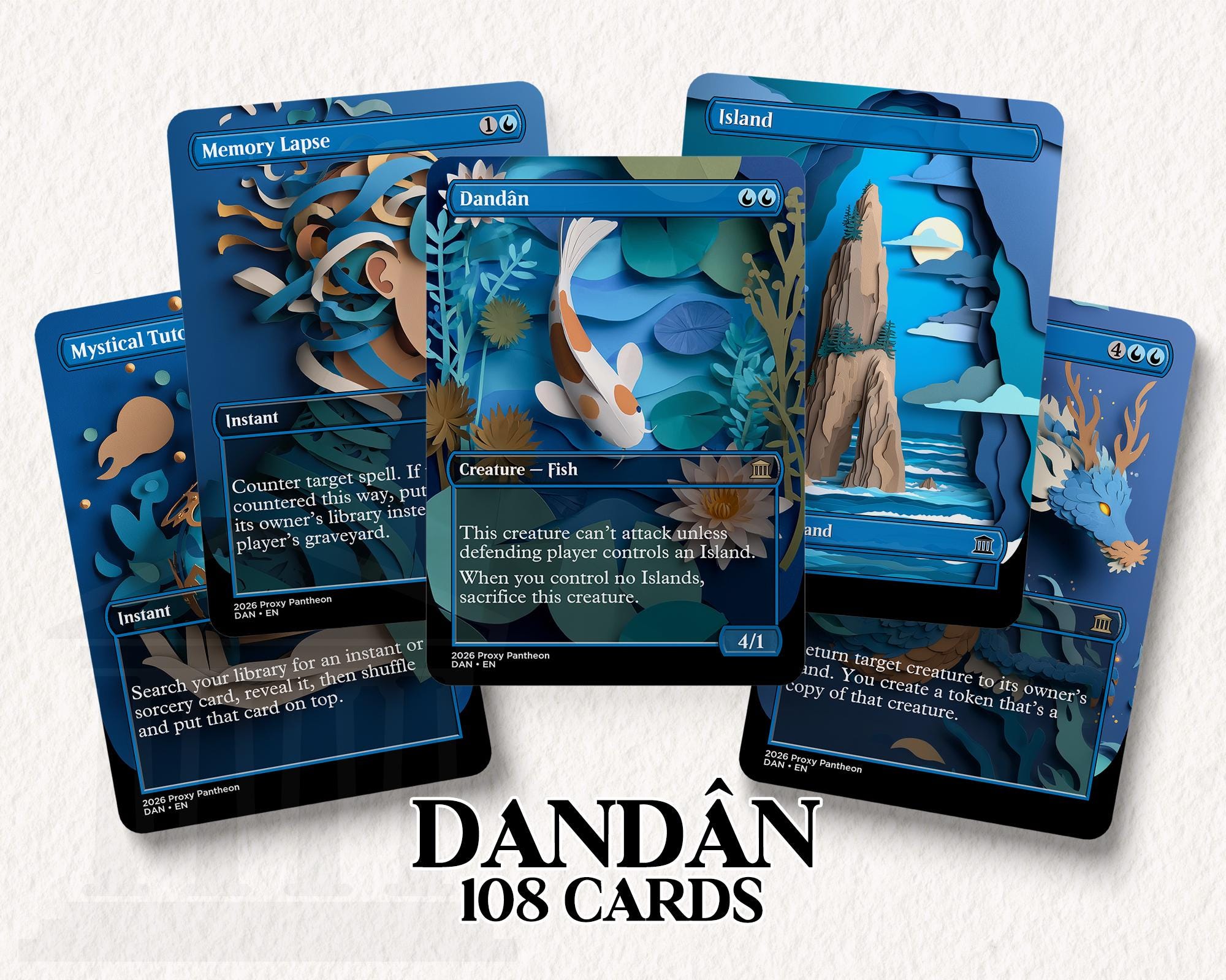 Dandan, Forgetful Fish | Proxy Deck | 108 Playtest Cards - Etsy