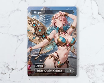 Thopter (1/1, Flying) Token | Custom Waifu Fanart Card (LUX)