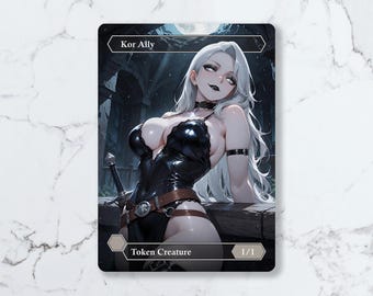 Kor Ally (1/1) White Token | Custom Waifu Fanart Card (LUX)