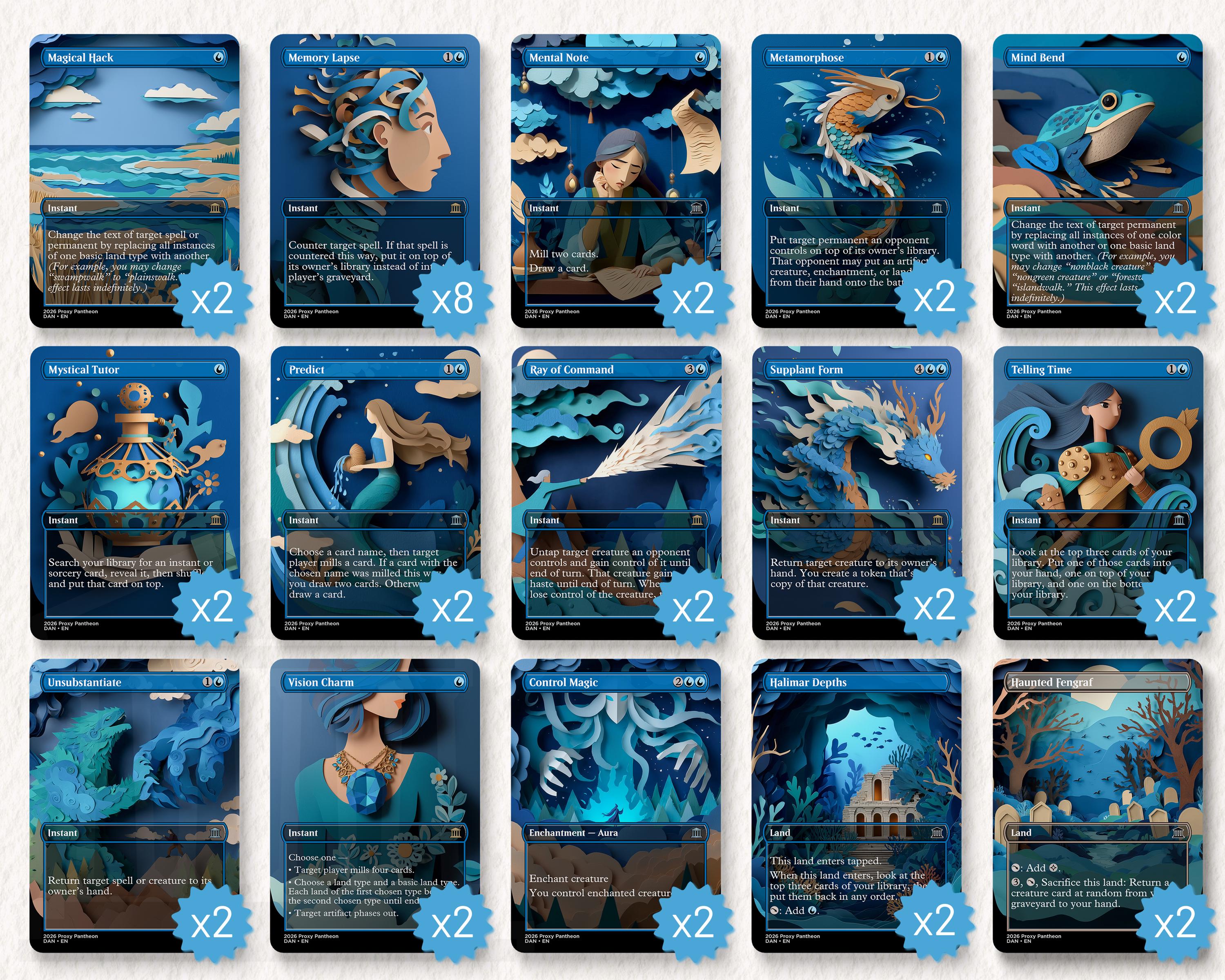 Dandan, Forgetful Fish | Proxy Deck | 108 Playtest Cards - Etsy
