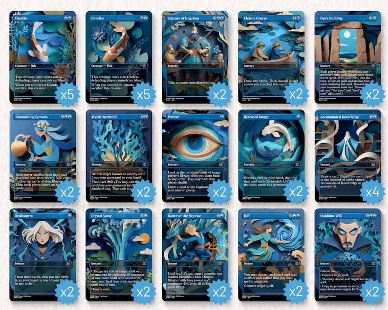 Dandan, Forgetful Fish | Proxy Deck | 108 Playtest Cards - Etsy
