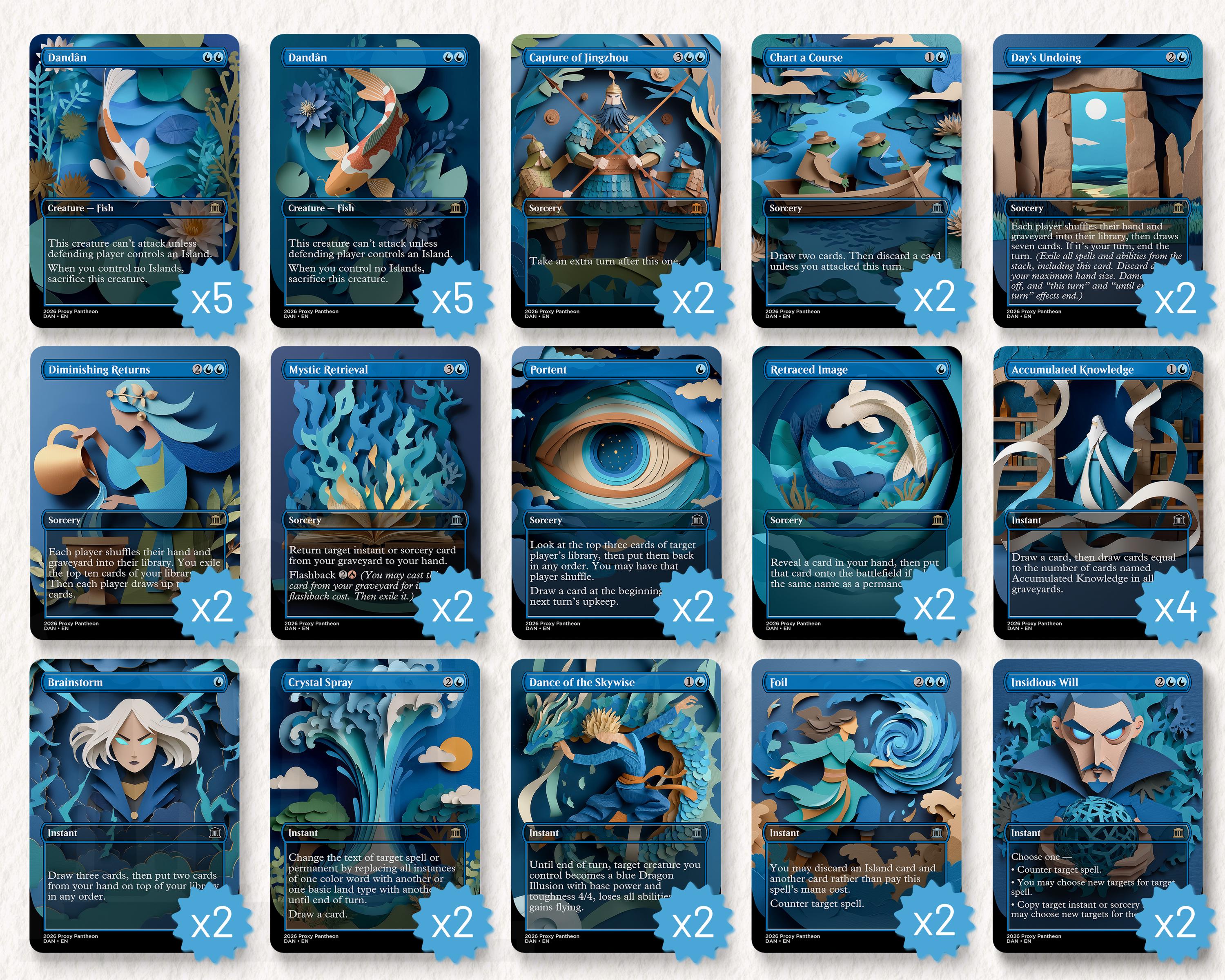 Dandan, Forgetful Fish | Proxy Deck | 108 Playtest Cards - Etsy