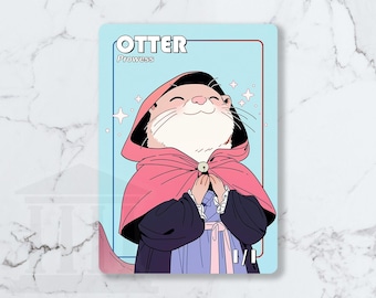 Otter (1/1, Prowess) Blue/Red Token | Custom Fanart Card