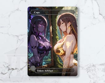 Copy Token | Custom Waifu Fanart Card (LUX)