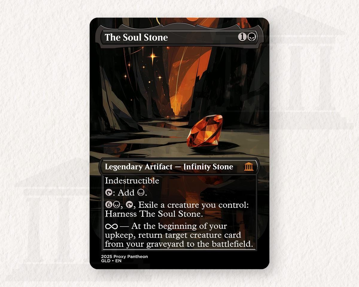The Soul Stone | Foil Proxy Card - Etsy