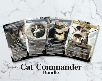 Cat-Commander Bundle (4-Cards) | Custom Fanart Proxy Card Set