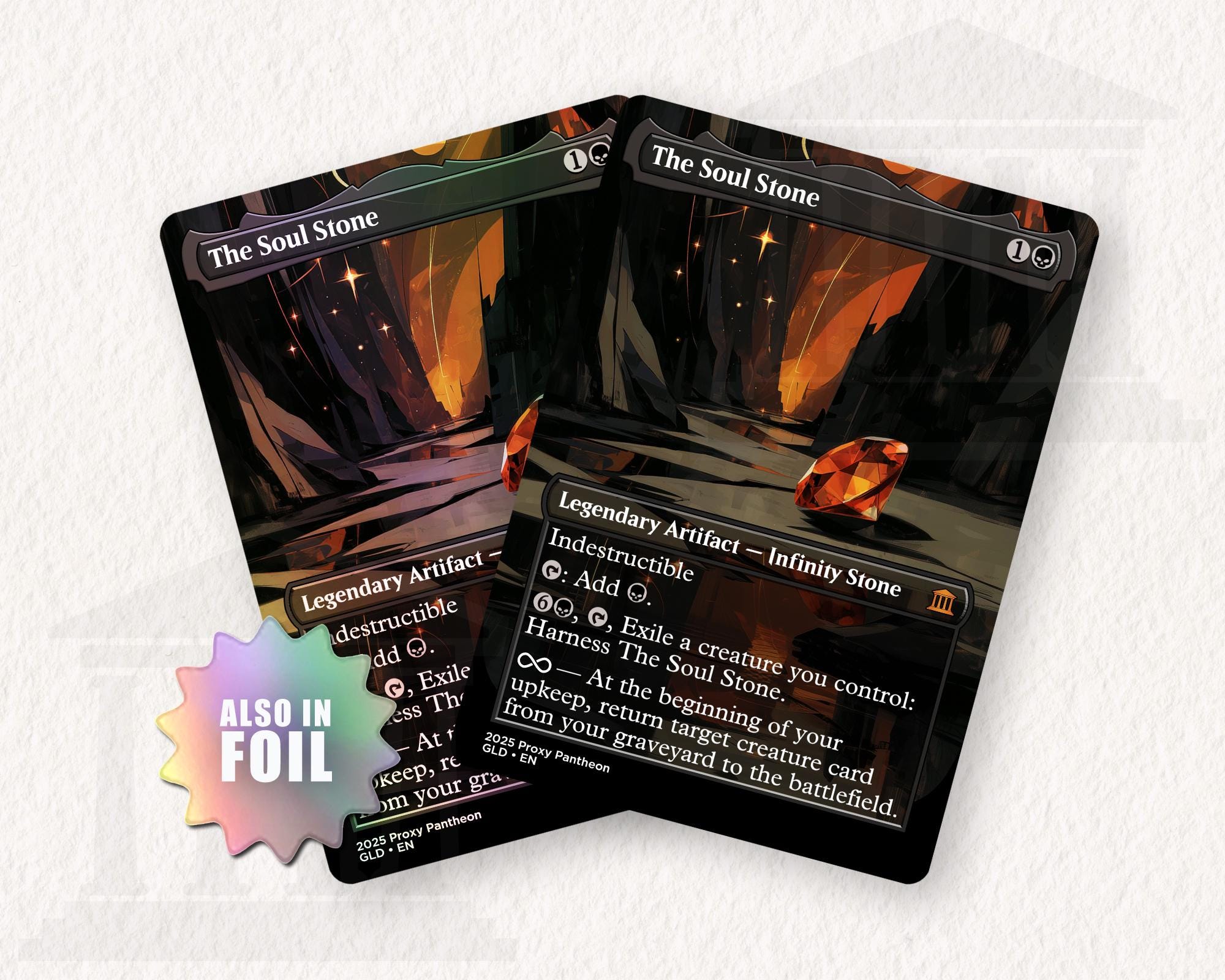 The Soul Stone | Foil Proxy Card - Etsy