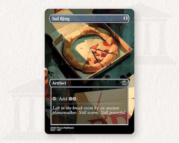 Sol Ring (pizza) | Proxy Card - Etsy