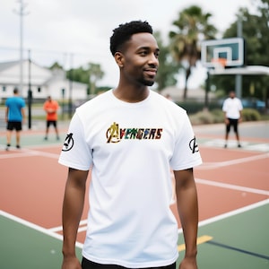 Avengers Premium Unisex Crewneck T-shirt | Iron Man T-Shirt | Birthday Gift T Shirt | Bella + Canvas 3001