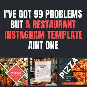 Restaurant Social Media Templates: Editable Canva Bundle (Digital Download