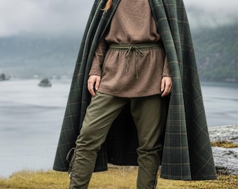 Unisex Linen Renaissance  Pants, Viking Medieval LARP Costume