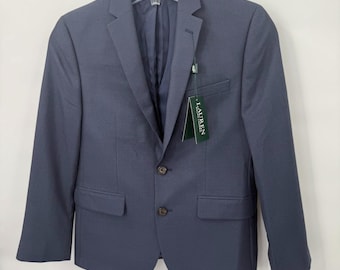 Chaqueta deportiva azul Lauren Ralph Lauren Blazer 16R para niño, nueva edición, corte clásico