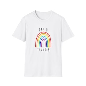 Rainbow Pre-K Teacher T-Shirt: Educator Appreciation Gift