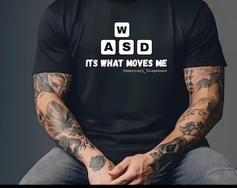 WASD Gaming Tee - PC Gamer Gift, Lightweight Fashion