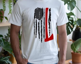 Patriotic Graphic T-Shirt, USA Flag Tee, Casual Men's Top, Independence Day Gift, Everyday Wear
