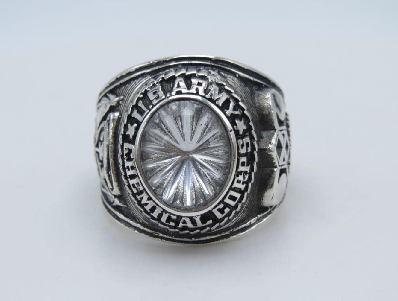 Personalized US Army Ring: Sterling Silver 925 Military Ring - Etsy