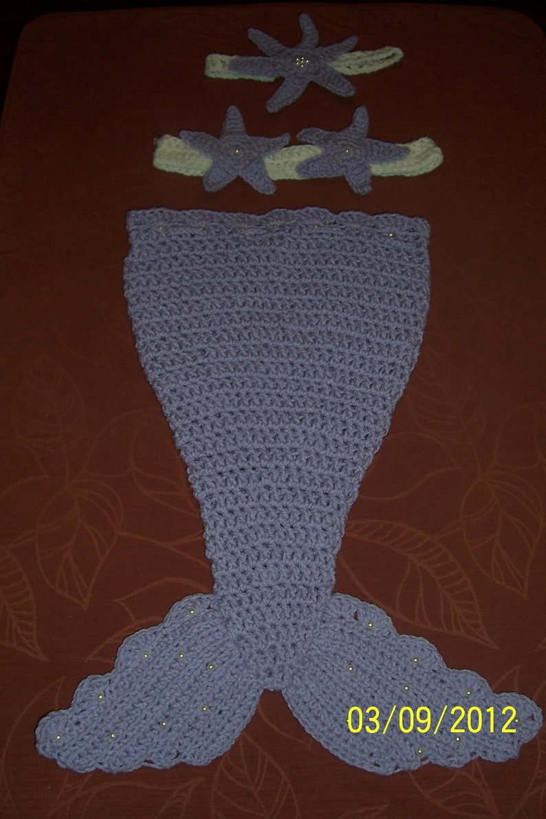 Digital Pattern PDF, Crochet baby mermaid pattern, baby mermaid outfit pattern, baby mermaid costume, mermaid crochet tail pattern image 10