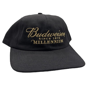Budweiser Millennium Hat – Vintage Black Adjustable Beer Cap