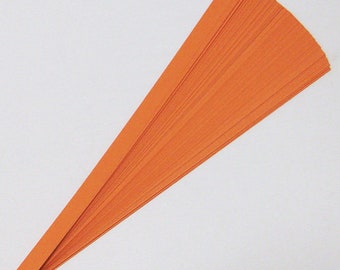 Lucky Stars Paper Strips : Pumpkin Orange (50 or 100 strips)