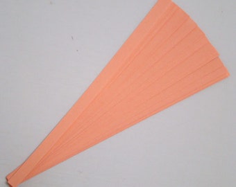 Lucky Stars Paper Strips: Salmon or Coral in Color. (100 strips)