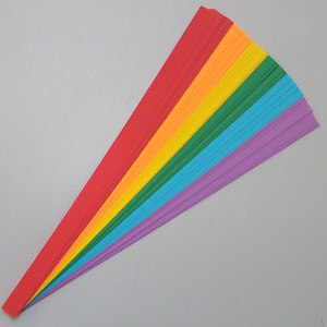 Lucky Stars Paper Strips : Rainbow Mix (50 or 100 strips)