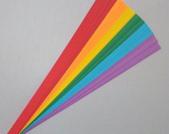 Lucky Stars Paper Strips : Rainbow Mix (50 or 100 strips)