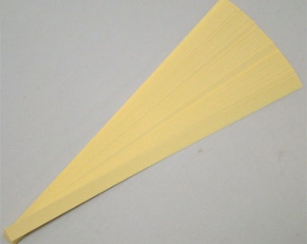 Lucky Stars Paper Strips: Light Yellow  (50 or 100 strips)