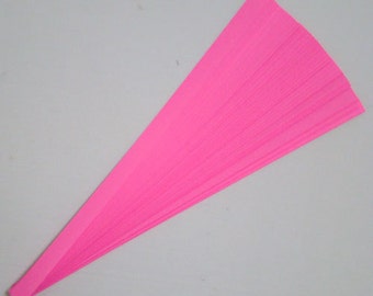 Lucky Stars Paper Strips: Hot Pink (50 or 100 strips)