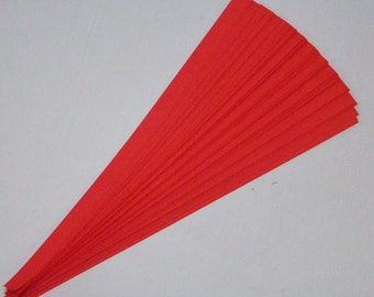 Lucky Stars Paper Strips : Red  (50 or 100 strips)