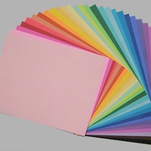 Papier coloré , 8,5 x 11 pouces , 50 cents la feuille (jusqu'à 50 feuilles)
