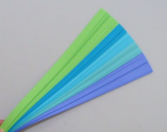 Lucky Stars Paper Strips : Peacock Mix (50 or 100 strips)