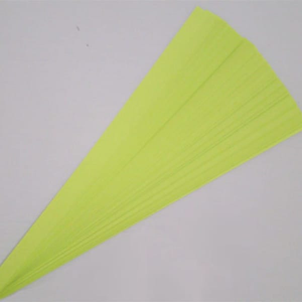 Lucky Stars Paper Strips : Lime Green (50 or 100 strips)