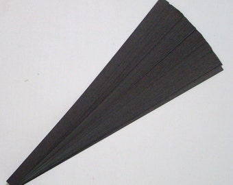 Lucky Stars Paper Strips : Matte Black  (50 or 100 strips)