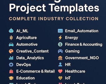 Modelos de projetos de IA e aprendizado de máquina | Coleção da indústria (download digital)