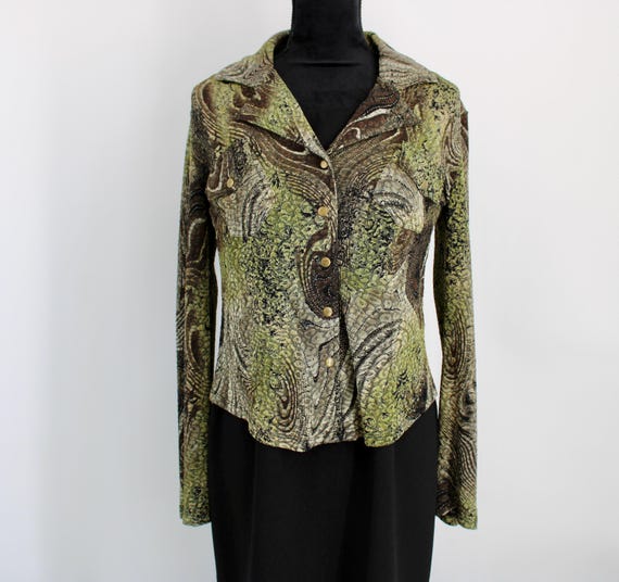 Vintage Boho Chic Button Down - image 1