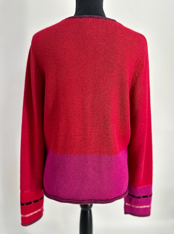 Asymmetrical Patchwork Cardigan - image 7