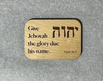 Signs - 2025 JW Year Text | Laser Engraved Scripture Text | Design and Size Options Available