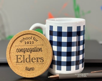 Cork Drink Coasters - JW Congregation Elders or JW Elders Themed